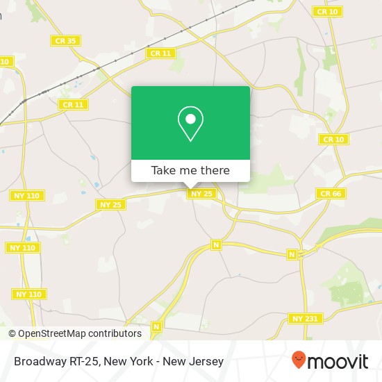 Broadway RT-25 map
