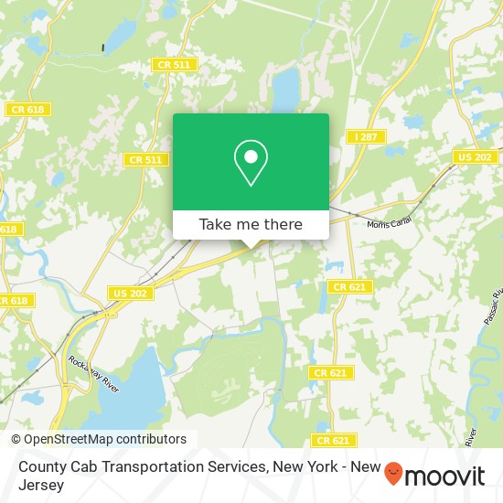 County Cab Transportation Services map