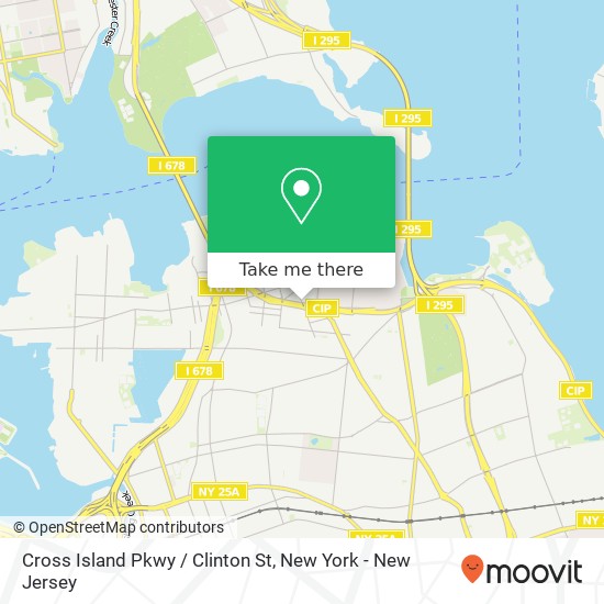 Mapa de Cross Island Pkwy / Clinton St