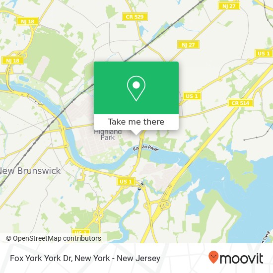 Mapa de Fox York York Dr