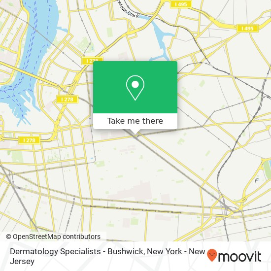 Mapa de Dermatology Specialists - Bushwick
