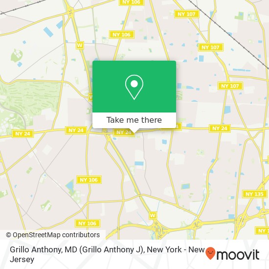 Grillo Anthony, MD (Grillo Anthony J) map