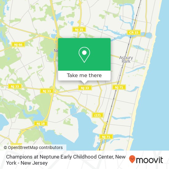 Mapa de Champions at Neptune Early Childhood Center