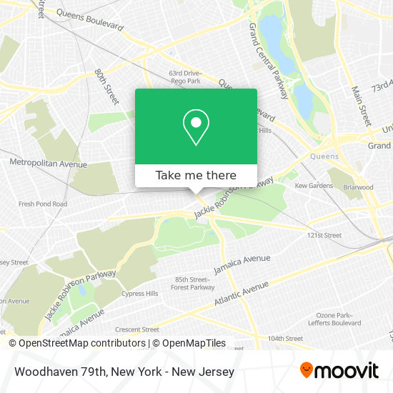 Mapa de Woodhaven 79th