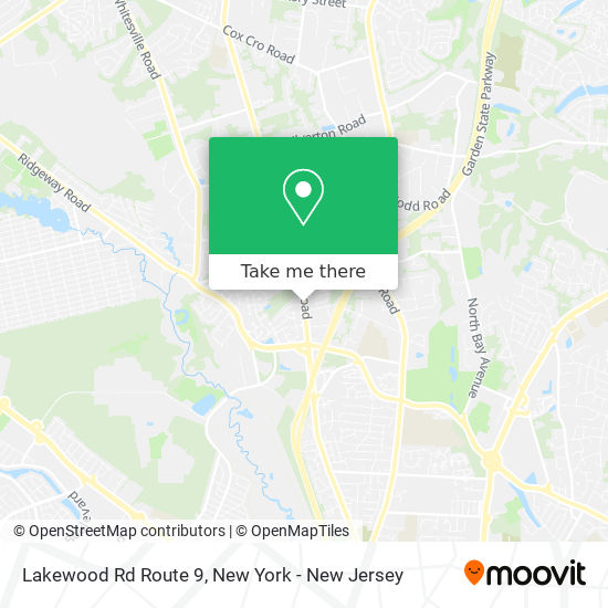 Mapa de Lakewood Rd Route 9