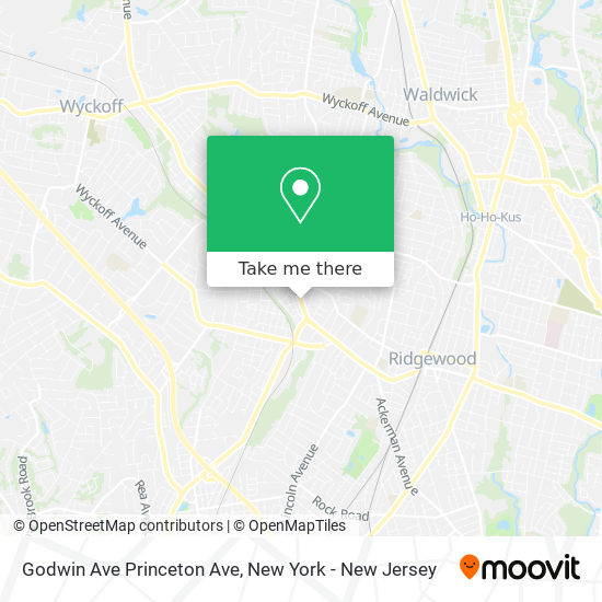 Mapa de Godwin Ave Princeton Ave