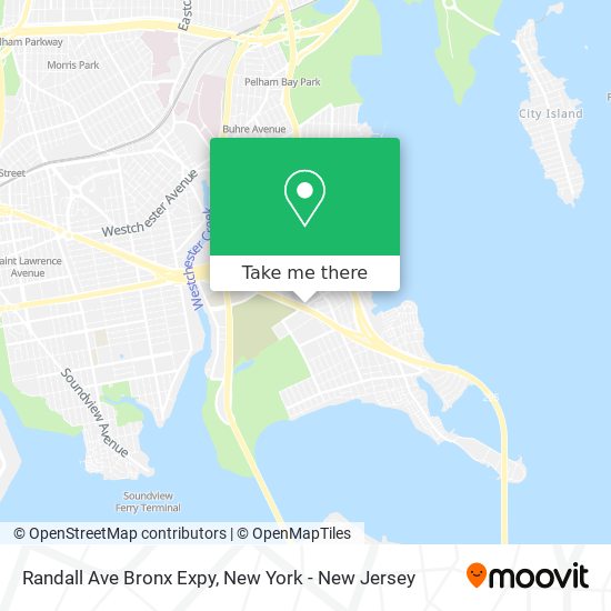 Mapa de Randall Ave Bronx Expy