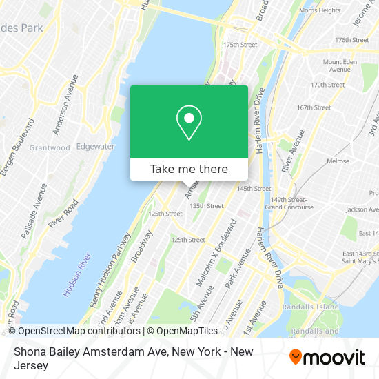 Mapa de Shona Bailey Amsterdam Ave