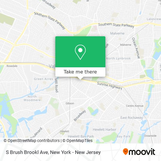 Mapa de S Brush Brookl Ave
