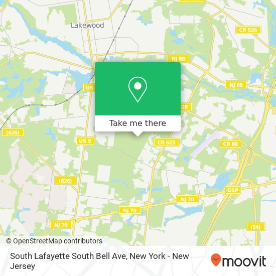 South Lafayette South Bell Ave, Lakewood, NJ 08701 map