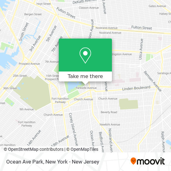 Mapa de Ocean Ave Park