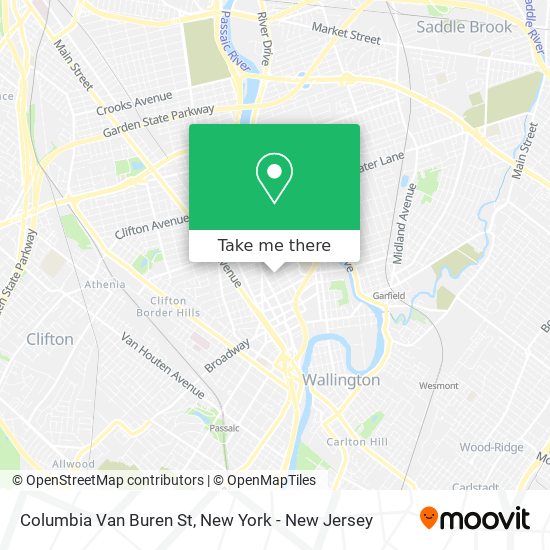 Mapa de Columbia Van Buren St