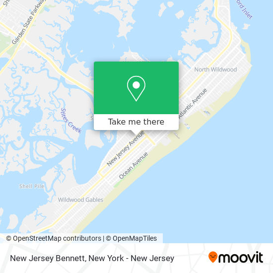 New Jersey Bennett map