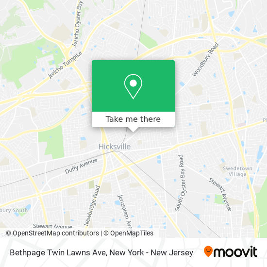 Mapa de Bethpage Twin Lawns Ave