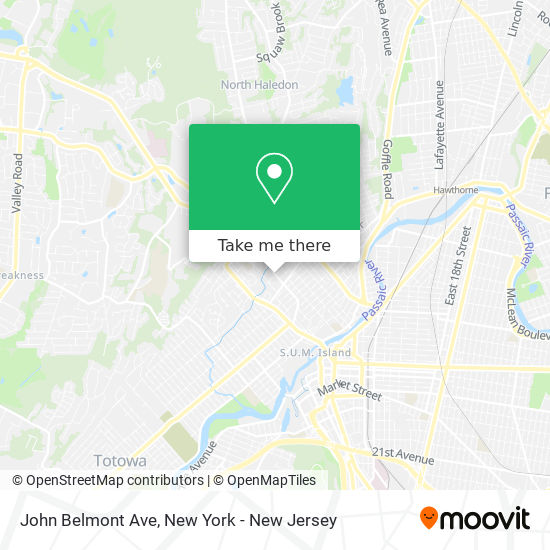 John Belmont Ave map