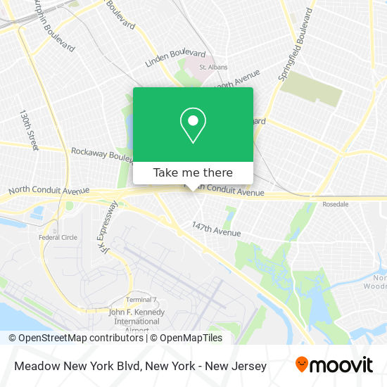 Meadow New York Blvd map
