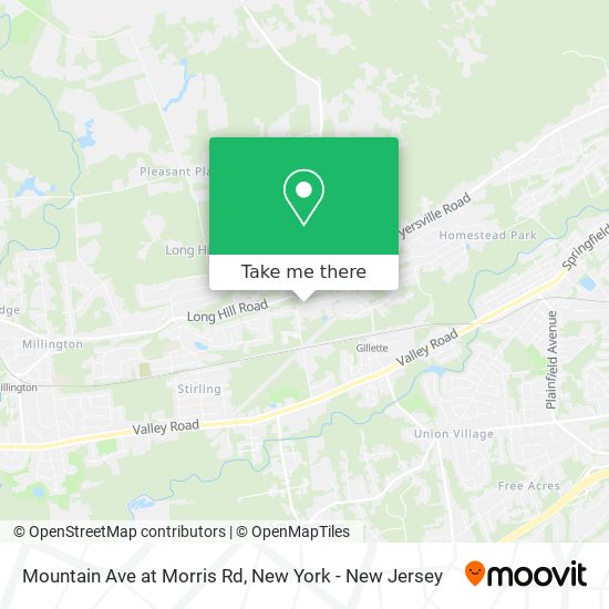Mountain Ave at Morris Rd map