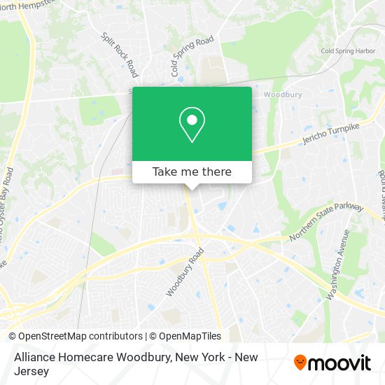 Alliance Homecare Woodbury map