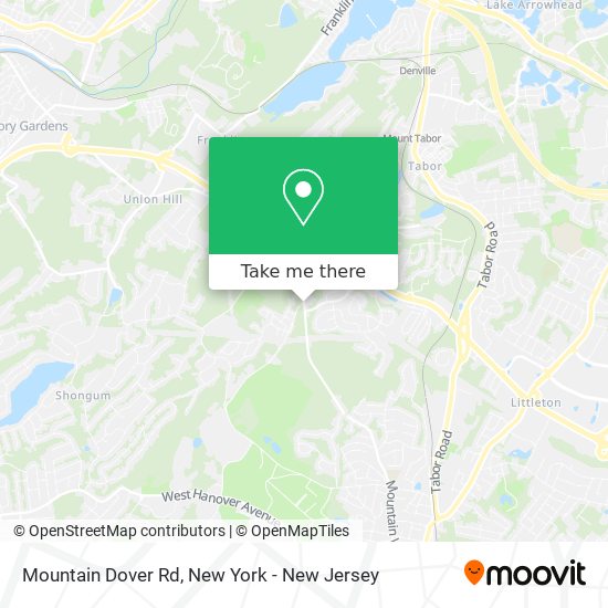 Mountain Dover Rd map