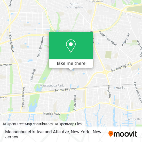 Massachusetts Ave and Atla Ave map