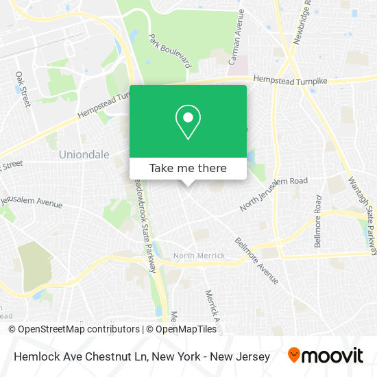 Hemlock Ave Chestnut Ln map