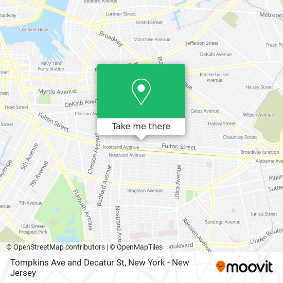 Mapa de Tompkins Ave and Decatur St