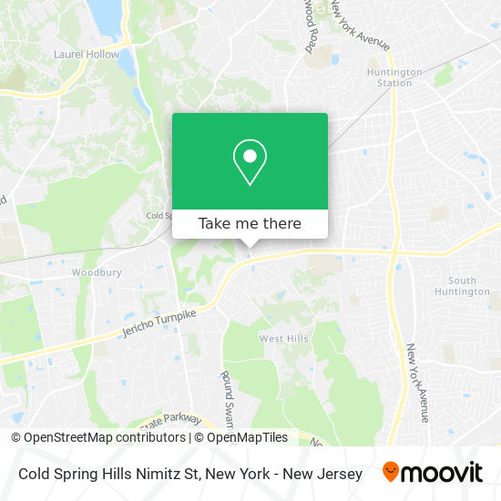 Cold Spring Hills Nimitz St map