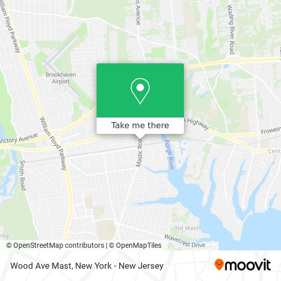 Wood Ave Mast map