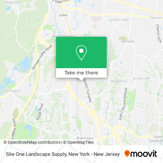 Site One Landscape Supply map