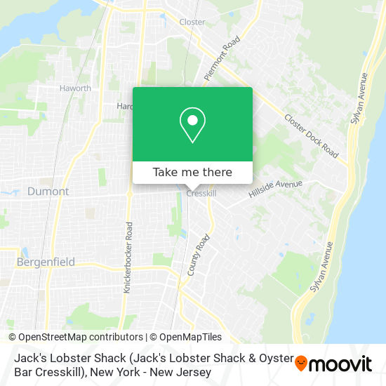 Mapa de Jack's Lobster Shack (Jack's Lobster Shack & Oyster Bar Cresskill)