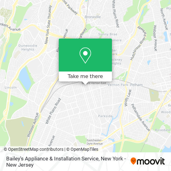 Mapa de Bailey's Appliance & Installation Service