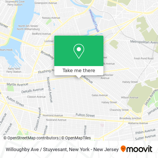 Mapa de Willoughby Ave / Stuyvesant