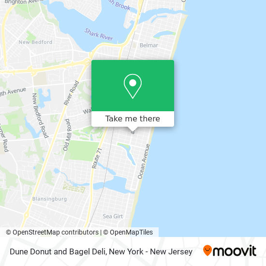 Dune Donut and Bagel Deli map