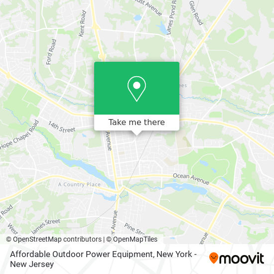 Affordable Outdoor Power Equipment map