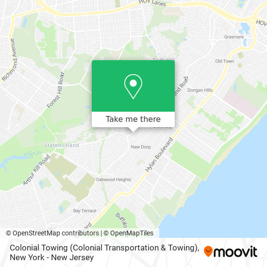 Mapa de Colonial Towing (Colonial Transportation & Towing)