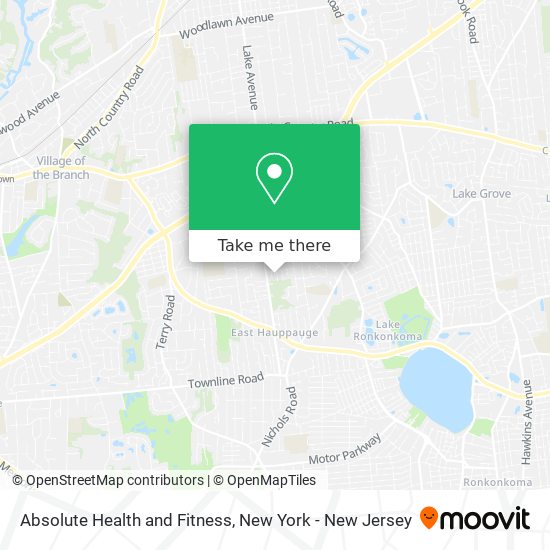 Absolute Health and Fitness map