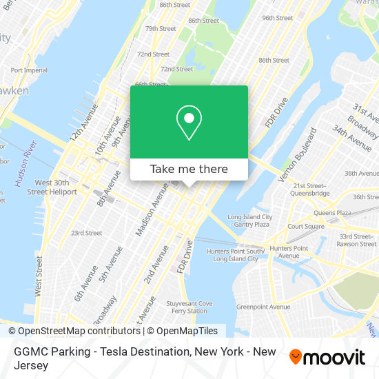 Mapa de GGMC Parking - Tesla Destination