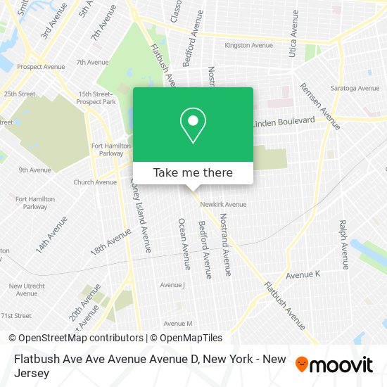 Flatbush Ave Ave Avenue Avenue D map