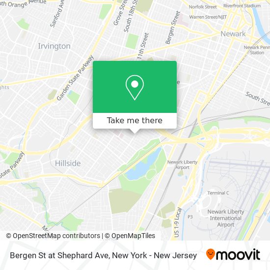 Mapa de Bergen St at Shephard Ave