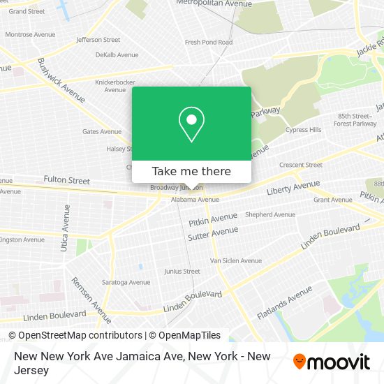 Mapa de New New York Ave Jamaica Ave
