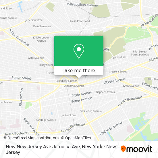 Mapa de New New Jersey Ave Jamaica Ave