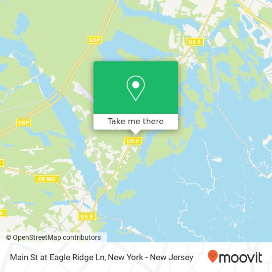 Mapa de Main St at Eagle Ridge Ln, West Creek, NJ 08092