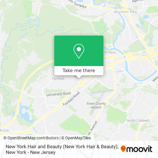 New York Hair and Beauty map