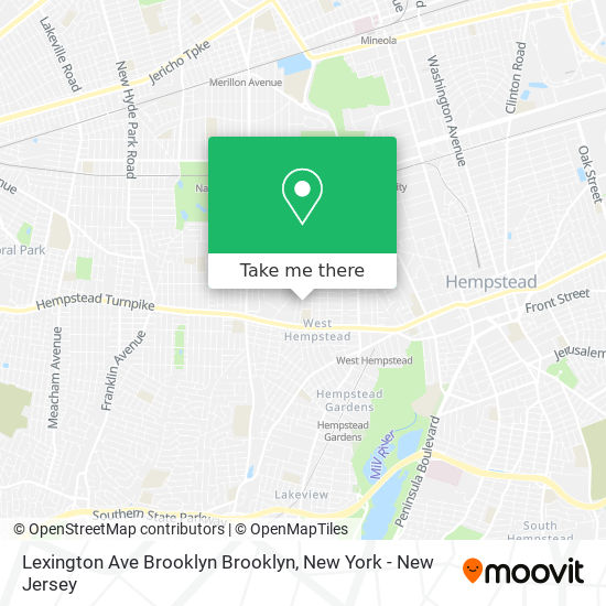 Mapa de Lexington Ave Brooklyn Brooklyn