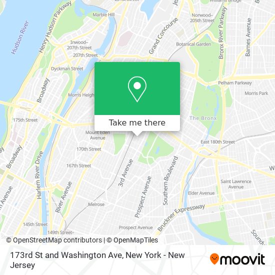 Mapa de 173rd St and Washington Ave