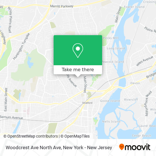 Mapa de Woodcrest Ave North Ave