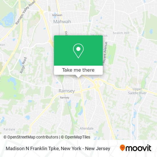 Mapa de Madison N Franklin Tpke