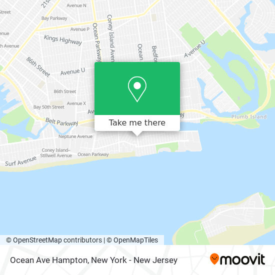 Ocean Ave Hampton map