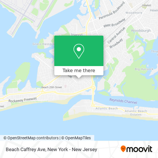 Beach Caffrey Ave map