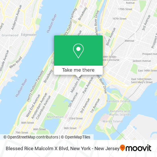 Blessed Rice Malcolm X Blvd map